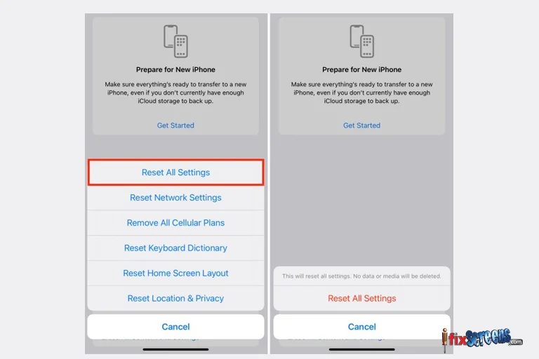 Reset All Settings - 10 Ways To Fix No Sound On Your Iphone