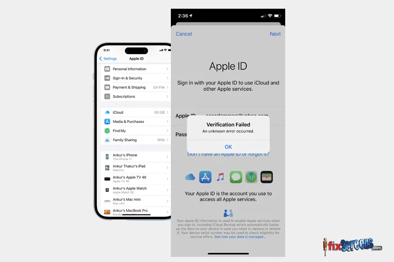 Apple Id Or Icloud Issues