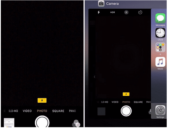 Black Screen Problem in iPhone Camera